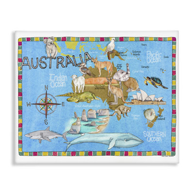 Art mural sur toile «Australie» par Marley Ungaro
