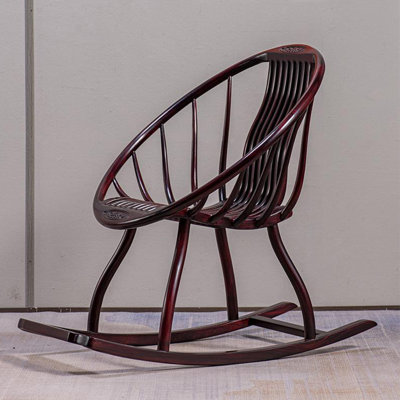 Sandalwood solid wood leisure lazy rocking chair