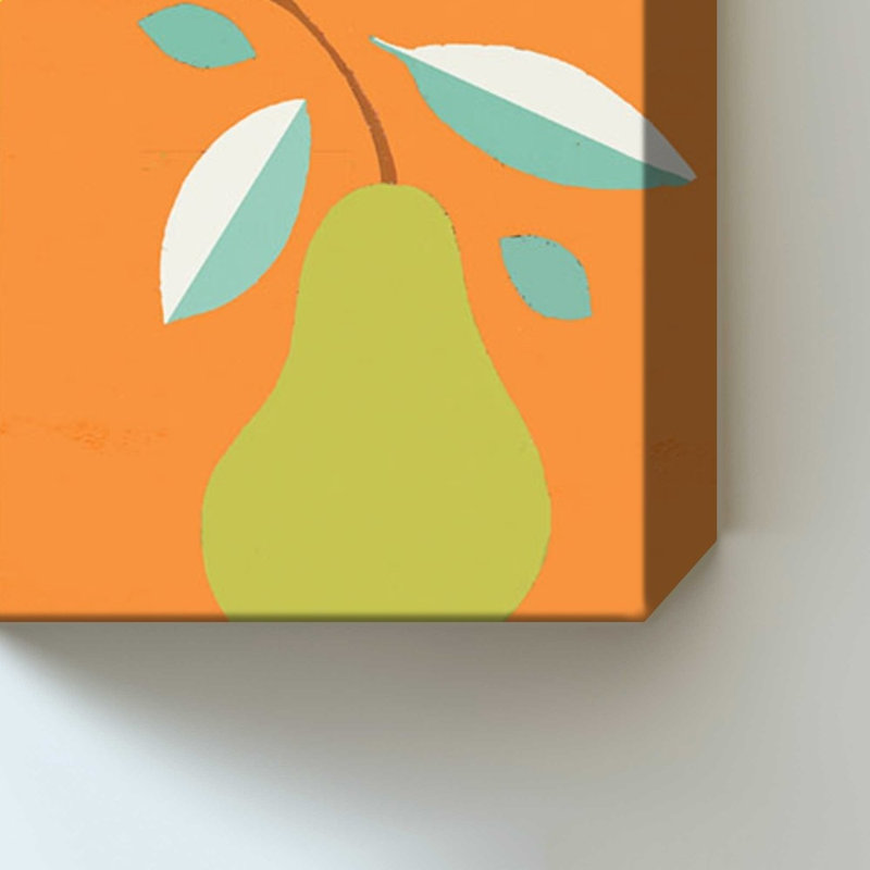 Bright Pear by Lanie Loreth - Graphic Art on Canvas, 36" H x 36" W