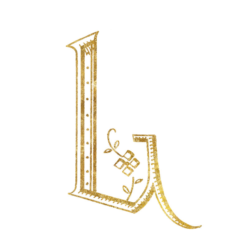 Lettre de couture française L, H 20 po x l 20 po, Non, Toile tendue