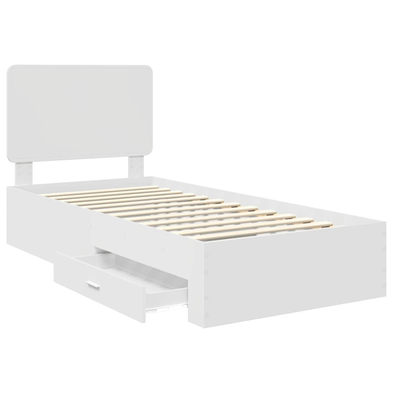 Bed Frame, Small Single (2'6), White