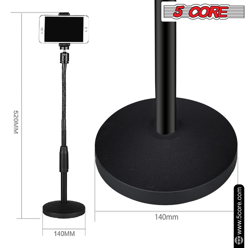 Support pour téléphone mobile à 5 cœurs à hauteur et angle ajustables