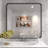 Raven Series Black Metal Framed Mirror-374291816