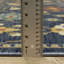 Tapis oriental en polypropylène tissé à la machine en bleu / or / vert Marchia-1020771129