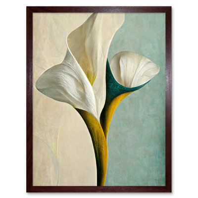 Cala Lily Lilies Flower Abstract Minimalist - Painting