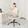 Tamah Armless Criss Cross Office Chair with Wheels and Footpads Interchangeable