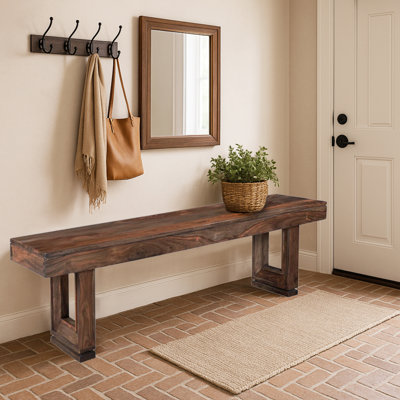 Enely Solid Wood Dining Bench