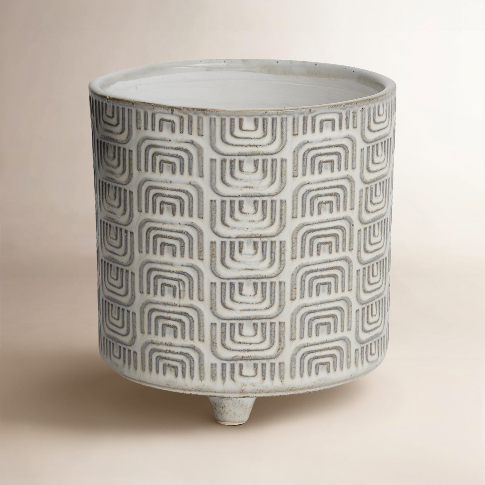 Harissa Ceramic Pot Planter, 7.5" H x 7.25" W x 7.25" D