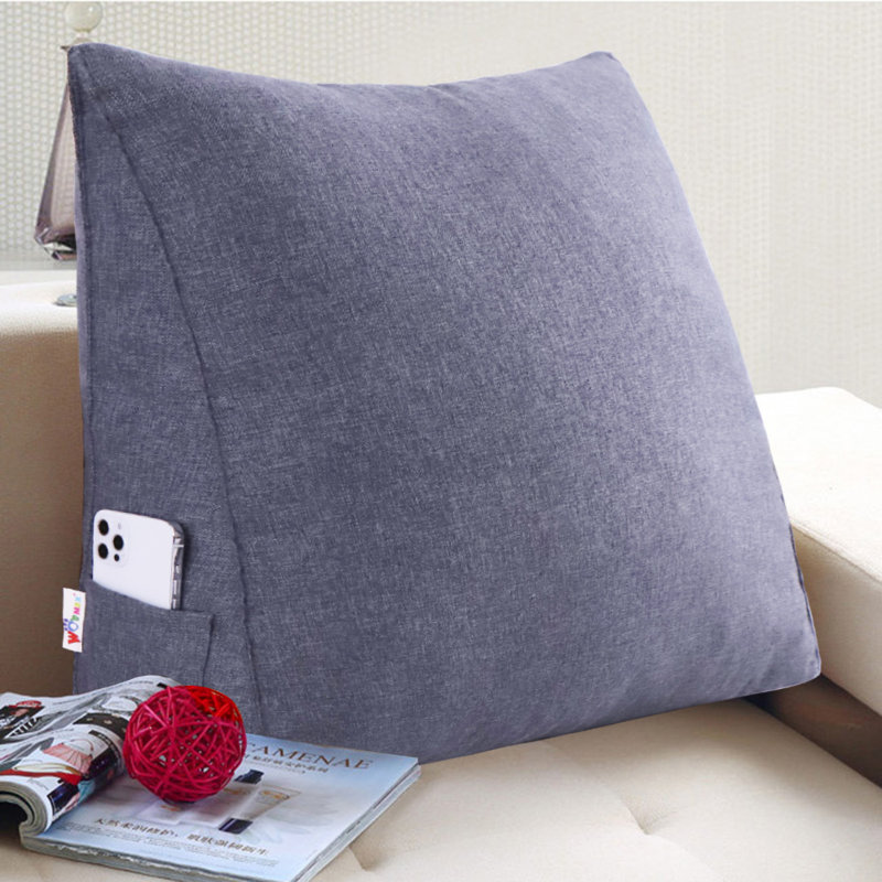 Grey Rectangular Floor Cushion