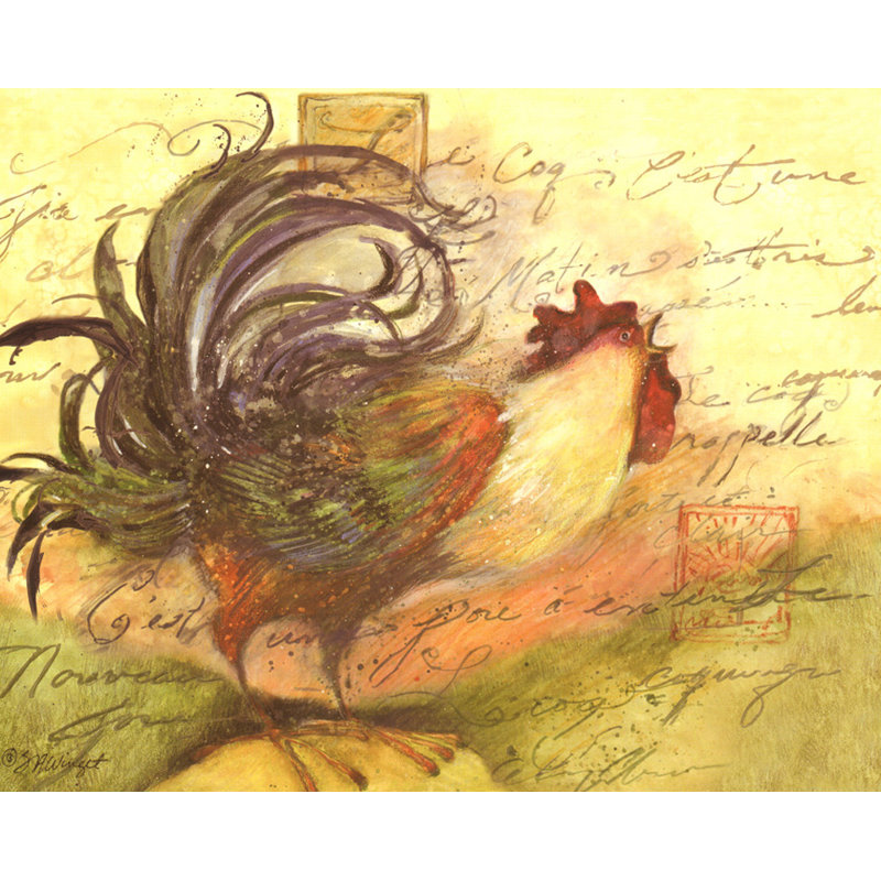Le Rooster III, 19" H x 24" W
