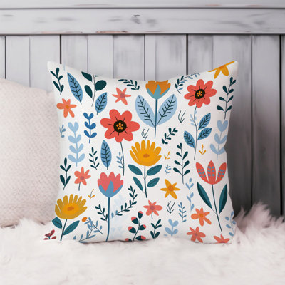 Floral Pillow Cover