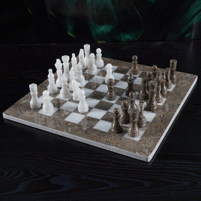 RADICALn Handmade 15'' L Stone Chess Game Set