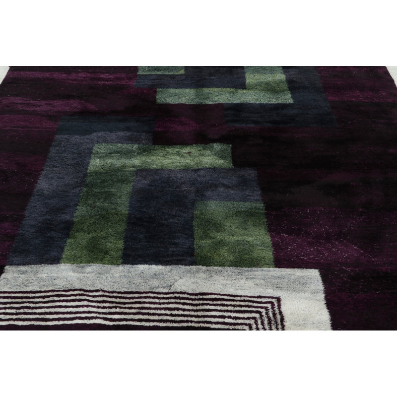 Hand Knotted Wool Area Rug