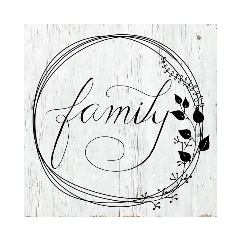 Family 1 Piece Wrapped Canvas Wall Art, 30.48 cm H x 30.48 cm W
