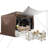 Starry Sky Top, Camping Outdoor Gazebo with Mesh Windows&Sidewalls-104885081