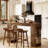 63-Inch Long Bar Table, Wooden Counter Height Dining Table, Pub Table with Storage Shelves for Dining Room