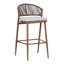 Lot de 2 chaises longues d'extérieur en forme de U, en PE, avec coussin d'eau, structure en aluminium, style et finition modernes.