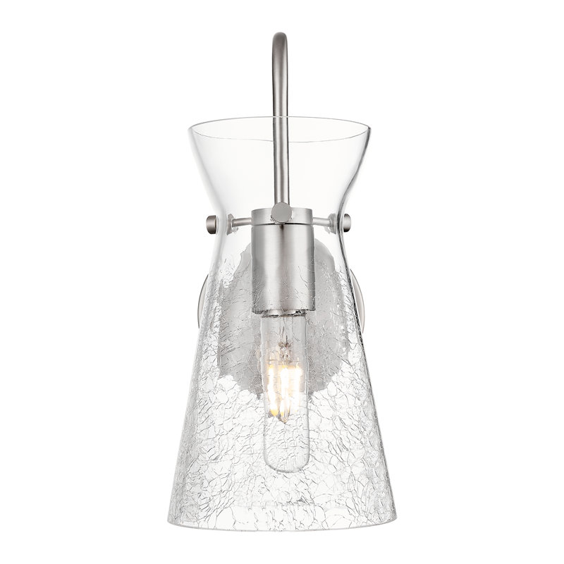 Nicole – 1 Light 6" Sconce, Brushed Satin Nickel