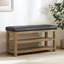 Hahnville Faux Leather Upholstered Storage Shoe Bench-2104165781-2104165784