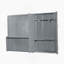 Grand lit escamotable mural avec placard, gris-374198883