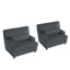 Chaise d'appoint moderne avec accoudoirs rembourrés et coussins (ensemble de 2)-115747892