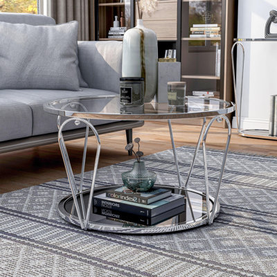 Glass Top Single Coffee Table