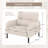 Corduroy Fabric Accent Armchair-1832679465