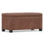 Repose-pieds rectangulaire avec rangement relevable Dover-1897544026