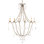 Elizabeth 6 - Light Candle Style Empire Chandelier with Crystal Accents