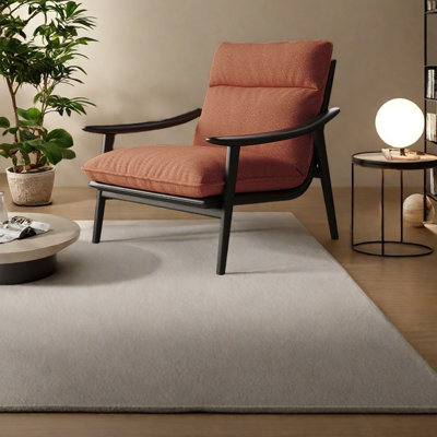 Ergonomically designed Lamb fleece leisure chair