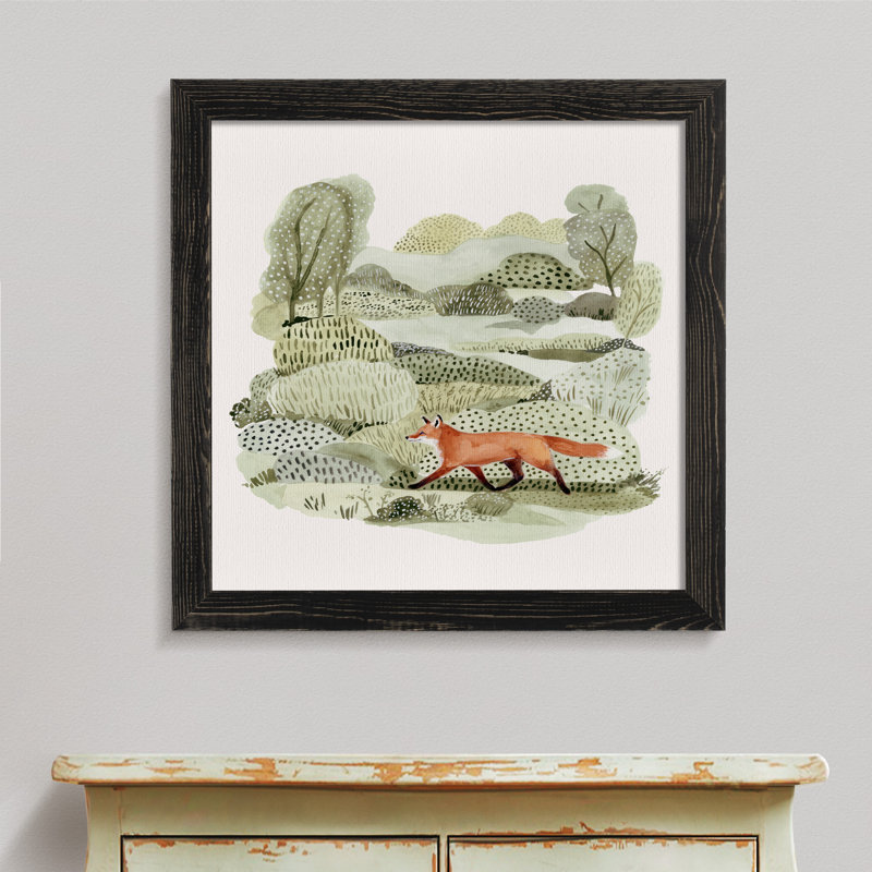 Reproduction d’art sur toile, "fox glen ii" par paul cezanne, Toile avec encadrement ébène, H 28 po x l 38 po x P 1,25 po