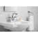 Veer™ Ceramic Pedestal Bathroom Sink with Overflow