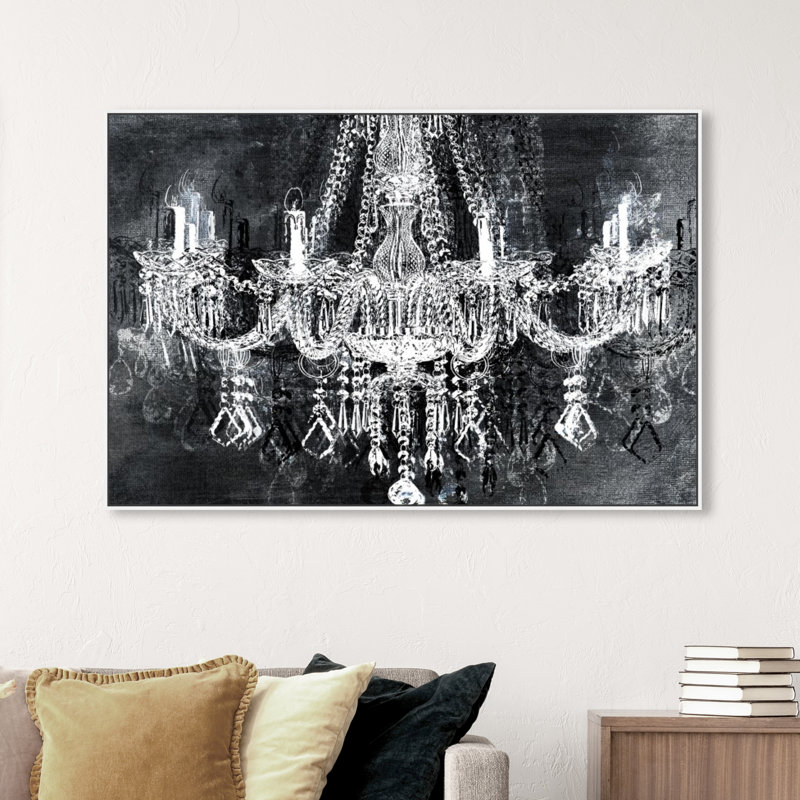 «Burst Creative Crystaltraction», impression sur toile tendue, Cadre blanc, H 36 po x l 54 po