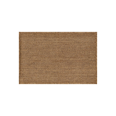 Geometric Border Easy-Care Jute-Style Indoor/Outdoor Flat Woven Area Rug