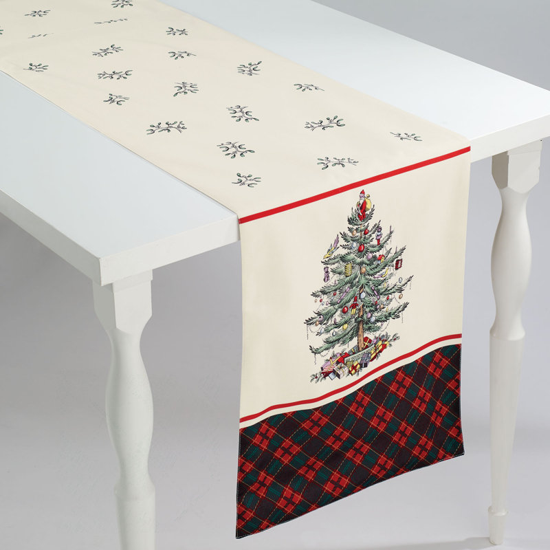 Arbre de Noël Nappe floral, 108 po x 14 po