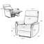 Fauteuil inclinable électrique en cuir véritable Bluefield de 30,2 po de largeur-902471165