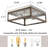Arguster Glass Flush Mount