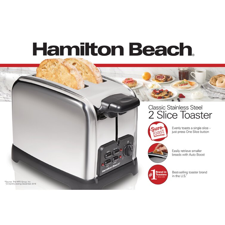 Grille-pain Hamilton Beach Sure-Toast, 2 tranches