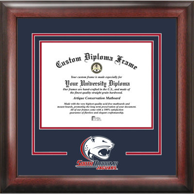 Cadre diplôme d’esprit jaguars south alabama NCAA