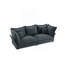 Canapé rembourré 90,55 "moderne et confortable avec nuage, sièges profonds avec plusieurs grands coussins moelleux, chaise longue convertible pour salon, chambre à coucher, appartement, bureau, gris