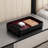 Black,European Vintage Leather Tray - Elegant Square Footed Organizer For Jewelry, Watches, Remote Controls, Bathroom Essentials, And Tabletop Decor-630499196