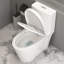 Toilette allongée une pièce à double chasse siphonique KDK Home (siège inclus)