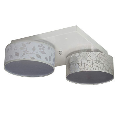 Pulley Fabric Semi Flush Mount
