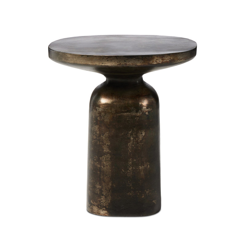 ODESSA End Table, Distressed Bronze