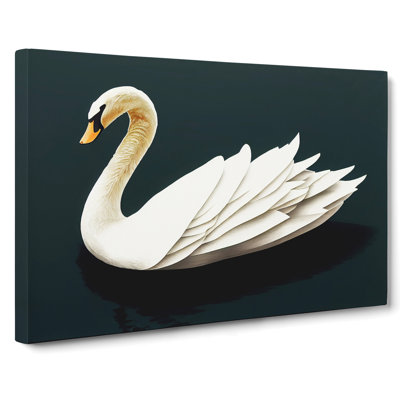 Inspirational Swan - Wrapped Canvas Print