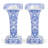Spode Judaica Sabbath Candlesticks 7.5"