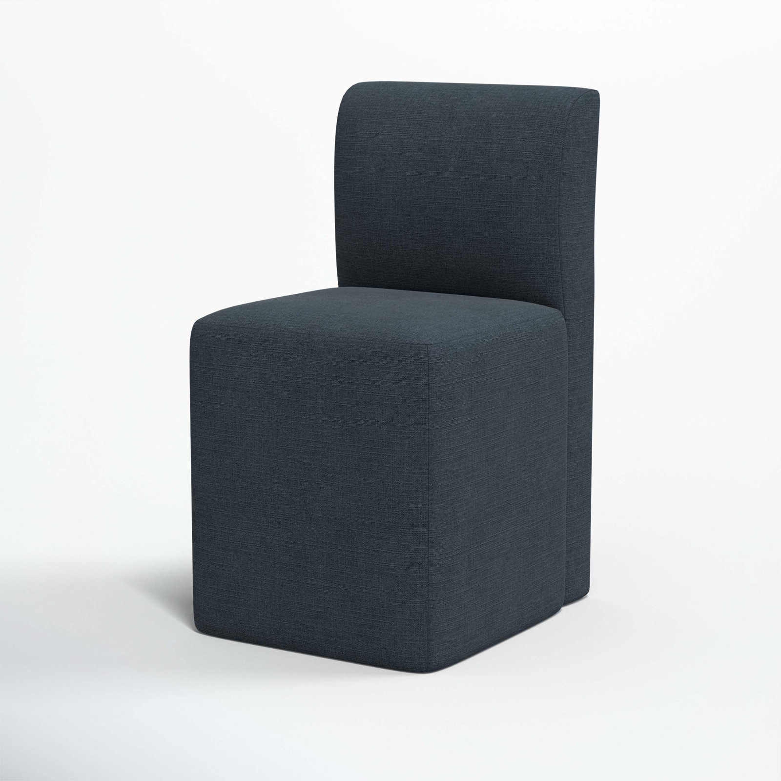 Mendy Linen Parsons Dining Chair, Classic Navy Linen