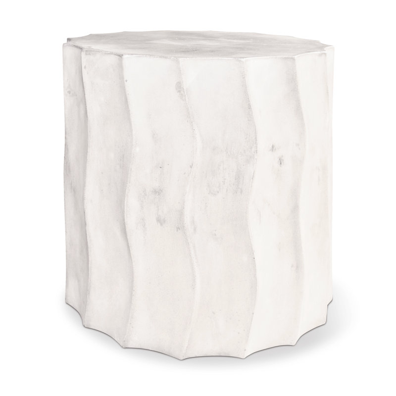 Table d'appoint Perpetual, Blanc Ivoire, H 16 po x l 16 po