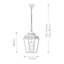 Ville 3 - Light Outdoor Hanging Lantern-12644320