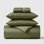 100% Cotton Sateen 460 Thread Count 4-Piece Bedding Set